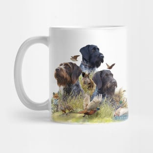 Versatile hunting with German Wirehaired Pointer Mug